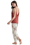 Catherine's Kadın Bej 3'lü Pijama Takım 2708
