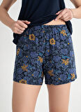 Wondergen Lacivert Kadın Pijama Şort 401WON-1117-178