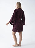 Vivis Bordo Kadın Sabahlık 50VIV10418