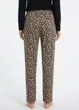 Vivis Siyah - Kahve Kadın Leopar Desenli Pijama Alt 50VIV10716