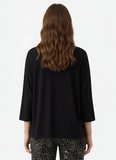 Sixteensixty Siyah Kadın Yuvarlak Pijama Üst 403SIX-1110-118
