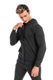 Scooter -  Siyah Erkek Kapüşonlu Basic Sweatshirt M1518TS