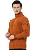 Scooter Yarım Fermuarlı Kiremit Erkek Sweatshirt M1519TKR