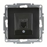 Visage Nümeris Telefon Prizi (Cat3), Metalik Siyah, Mekanizma 01283400-157120