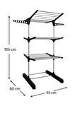 3 Katlı Bebek Çamaşır Kurutma Askısı