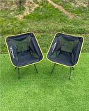 NURGAZ CAMPOUT 2'Lİ PRATİK SANDALYE SET