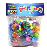 Simli Ponpon Seti 10Mm-20Mm-30Mm - 2 paket