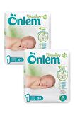 Önlem Botanika 1 Beden Bebek Bezi Yenidoğan Newborn 64 Lü x 2 Adet