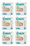 Önlem Botanika 1 Beden Bebek Bezi Yenidoğan Newborn 64 Lü x 6 Adet
