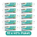 Florex Standart Mini Boy Çöp Torbası 44x45 Cm 40'lı Rulo Beyaz 10 Rulo (400 Adet)