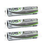 Florex Standart Battal Boy Çöp Torbası 72x95 Cm 10'lu Rulo Siyah 3 Rulo (30 Adet)