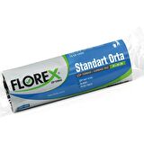 Florex Standart Orta Boy Çöp Torbası 55x60 Cm 20'li Rulo Siyah 3 Rulo (60 Adet)