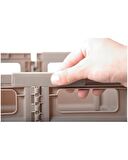 NURGAZ CAMPOUT KATLANIR TEKERLEKLİ KAMP KASASI KAHVERENGİ