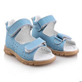 GÖKÇE Bebe Çocuk Genç Kız Erkek Unisex Günlük Hakiki Deri Sandalet