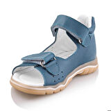 GÖKÇE Bebe Çocuk Genç Kız Erkek Unisex Günlük Hakiki Deri Sandalet