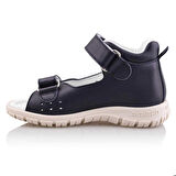 GÖKÇE Bebe Çocuk Genç Kız Erkek Unisex Günlük Hakiki Deri Sandalet