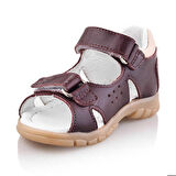 SAKIK Bebe Çocuk Genç Kız Erkek Unisex Günlük Hakiki Deri Sandalet