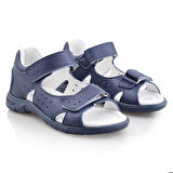 SAKIK Bebe Çocuk Genç Kız Erkek Unisex Günlük Hakiki Deri Sandalet