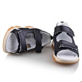 ŞARA Bebe Çocuk Genç Kız Erkek Unisex Günlük Hakiki Deri Sandalet