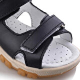 ŞARA Bebe Çocuk Genç Kız Erkek Unisex Günlük Hakiki Deri Sandalet