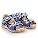 TAYGAN Bebe Çocuk Genç Kız Erkek Unisex Günlük Hakiki Deri Sandalet