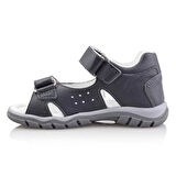 SAKIK Bebe Çocuk Genç Kız Erkek Unisex Günlük Hakiki Deri Sandalet