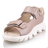 ÖZLEM Çocuk Kız Erkek Unisex Günlük Hakiki Deri Sandalet