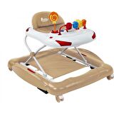 BABYHOPE TOBBY-219 SALLA YÜRÜTEÇ KAHVERENGİ BEYAZ