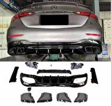 Mercedes W206 c63 amg arka tampon difüzör ve egzoz ucu amg 2021