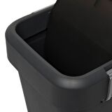 Motek COB-410 Comfort Dustbin 8 Litre Çöp Kovası Siyah-Antrasit