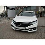 Honda civic fc5 ön sis gündüz drl led lambası farı 2019+ makyajlı 3 ok