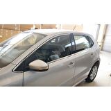 Vw polo 6r 6c cam çerçevesi kenar çıtası krom tamtur 2009 / 2018