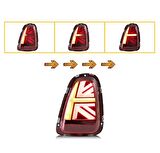 Mini cooper r56 stop lambası ledli british flag 2008 / 2014 kırmızı