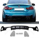 Bmw F36 arka tampon difüzörü 4 çıkış m-performance 4 serisi