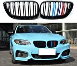 Bmw F22 ön böbrek panjur m şerit renkli 2014+ 2 serisi