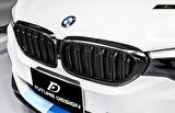 Bmw g30 m5 ön böbrek panjur piano black çift tırnak