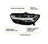 Audi a6 c7 ön far lambası matrix full led 2011 / 2016