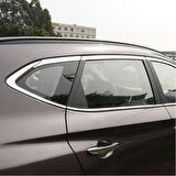 Hyundai tucson cam çerçevesi kenar çıtası krom tamtur 2015+