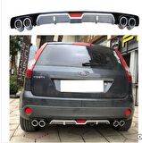 Ford fiesta difüzör arka tampon çift çıkış egzoz gri 2004-