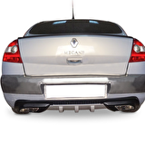 Renault megane 2 difüzör arka tampon çift çıkış egzoz  gri