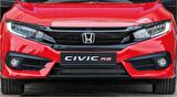 Honda civic fk7 için uygundur ön panjur ve far kaşları siyah 2016+