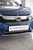 Honda civic fc5 uyumlu ön tampon alt kromu 2 parça 2016+