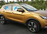 Nissan qashqai cam rüzgarlığı krom 2014+