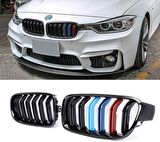 Bmw F30 ön panjur böbrek m şeritli renkli 2012 / 2018