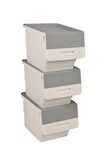 Motek Mt07 Tekerlekli Eşya Ve Erzak Kutusu 3katlı 3x12 Lt Organizer