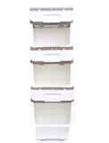 Technow Motek Mt07 Tekerlekli Eşya Ve Erzak Kutusu 3 Katlı  3x12 Lt Organizer