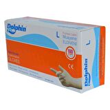 Dolphin Pudrasız Latex Muayene Eldiveni Büyük Boy (L) 100Lü Pkt