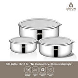 AMBOSS PRİME 6 PARÇA SAKLAMA KABI KAPAKLI
