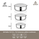 AMBOSS PRİME 6 PARÇA SAKLAMA KABI KAPAKLI