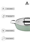 Anyolin 7 Parça Titanyum Kaplama Tencere Tava Seti (Yeşil)